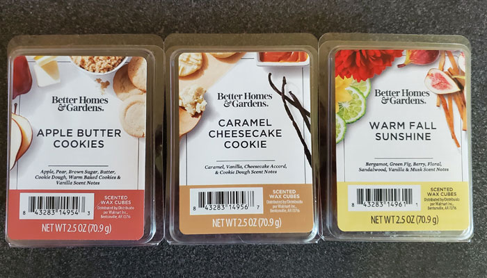 This is a review of Better Homes and Gardens Wax Melts from