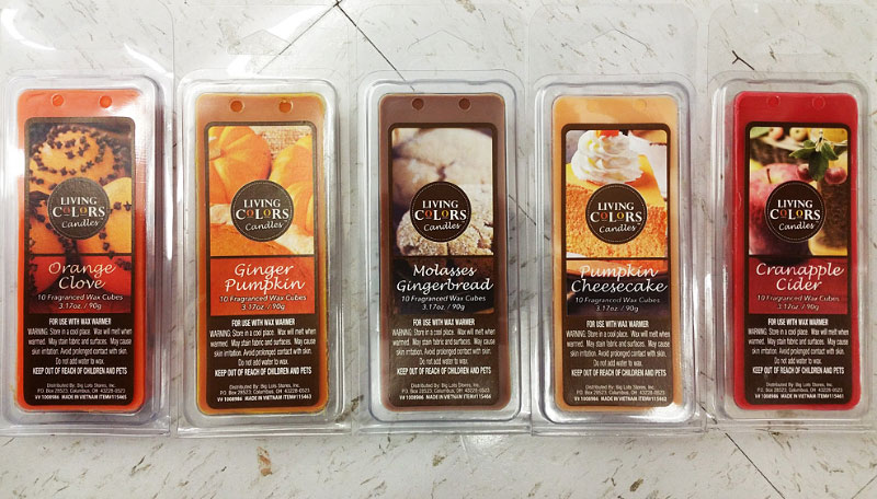 Big Lots Living Colors Fall Wax Melts Reviews - 2016