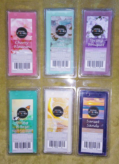 Big Lots Living Colors Wax Melts Reviews - March 2019