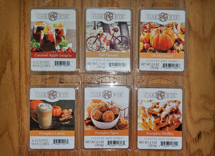 Oak & Rye (Kroger & Fred Meyer) Fall 2020 Wax Melts Reviews