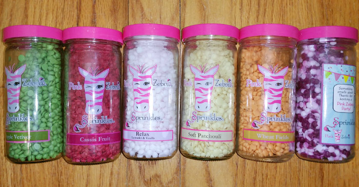 Pink Zebra Apricot Fig Sprinkles 1 jar in bag soy/wax melts home