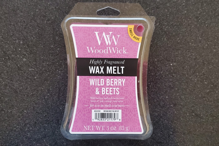 WoodWick Wild Berry & Beets Wax Melt Review